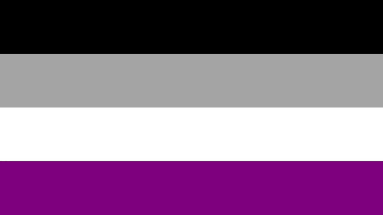 Asexual Pride Flag desktop wallpaper in 4K