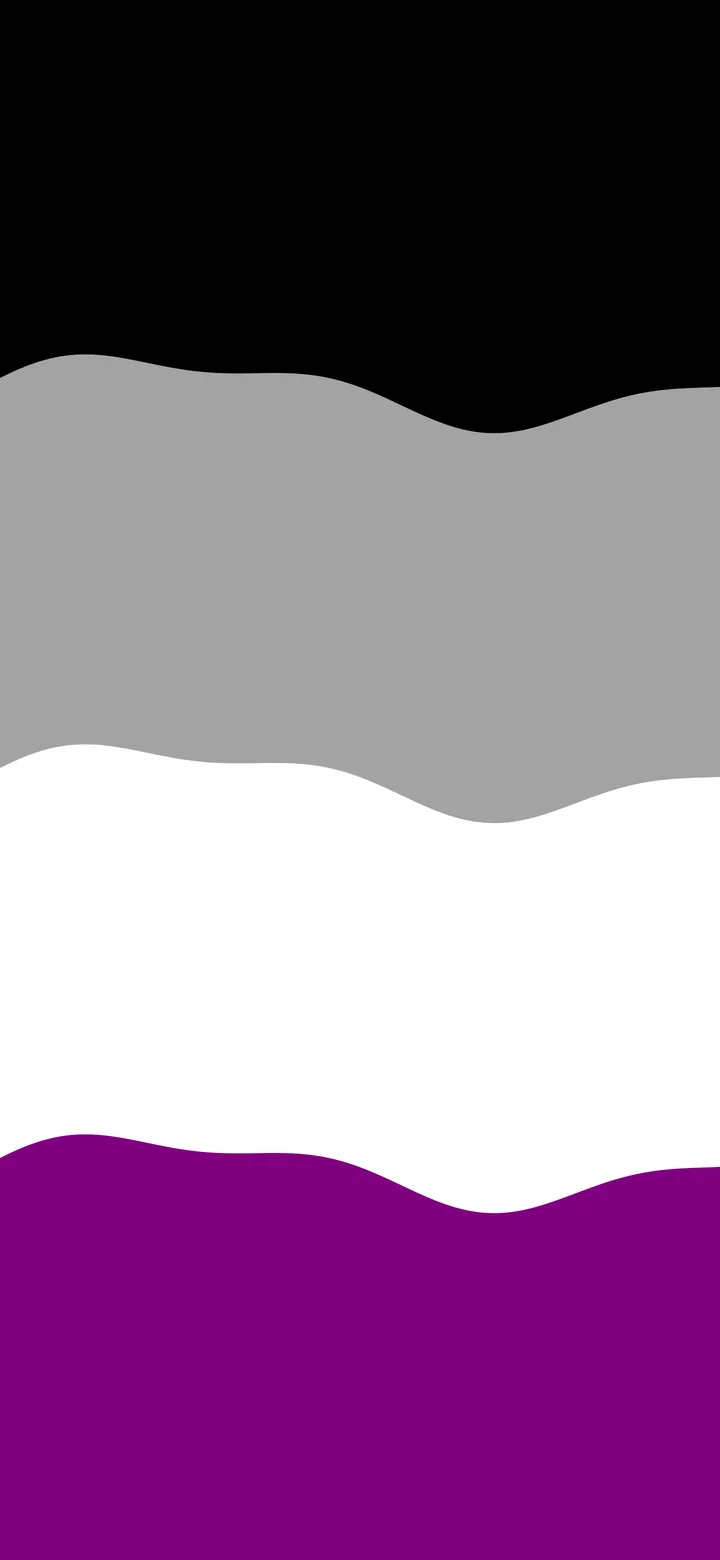 Asexual Wavy Pride Flag wallpaper for iPhone and Android