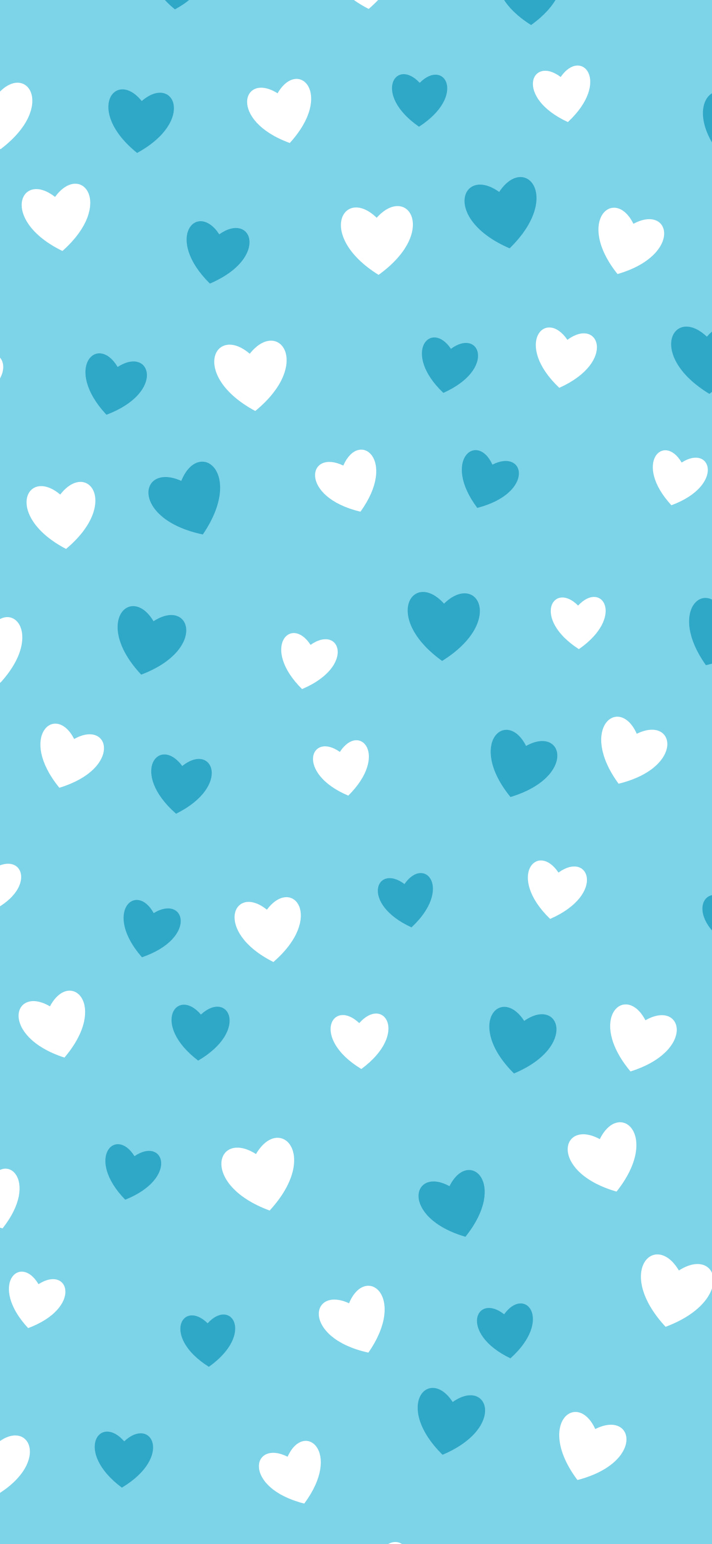 Beach Heart Pattern wallpaper for iPhone and Android