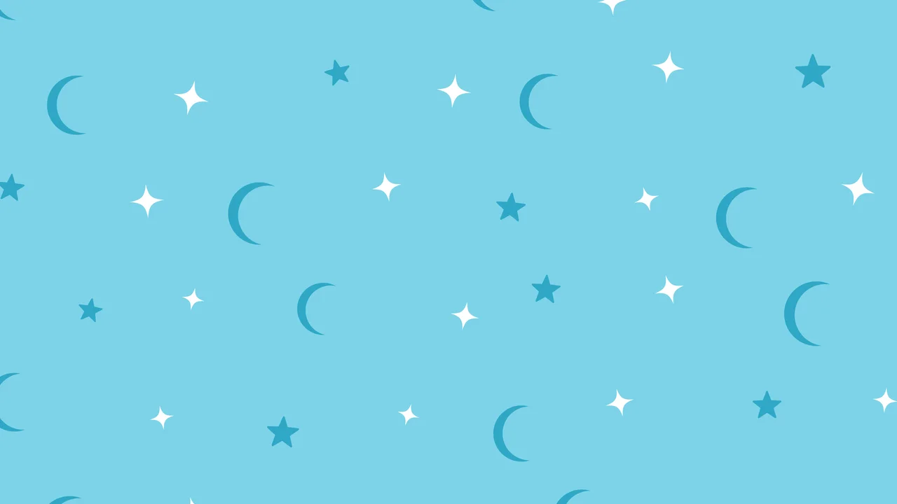 Beach Moon and Stars Pattern desktop wallpaper in 4K