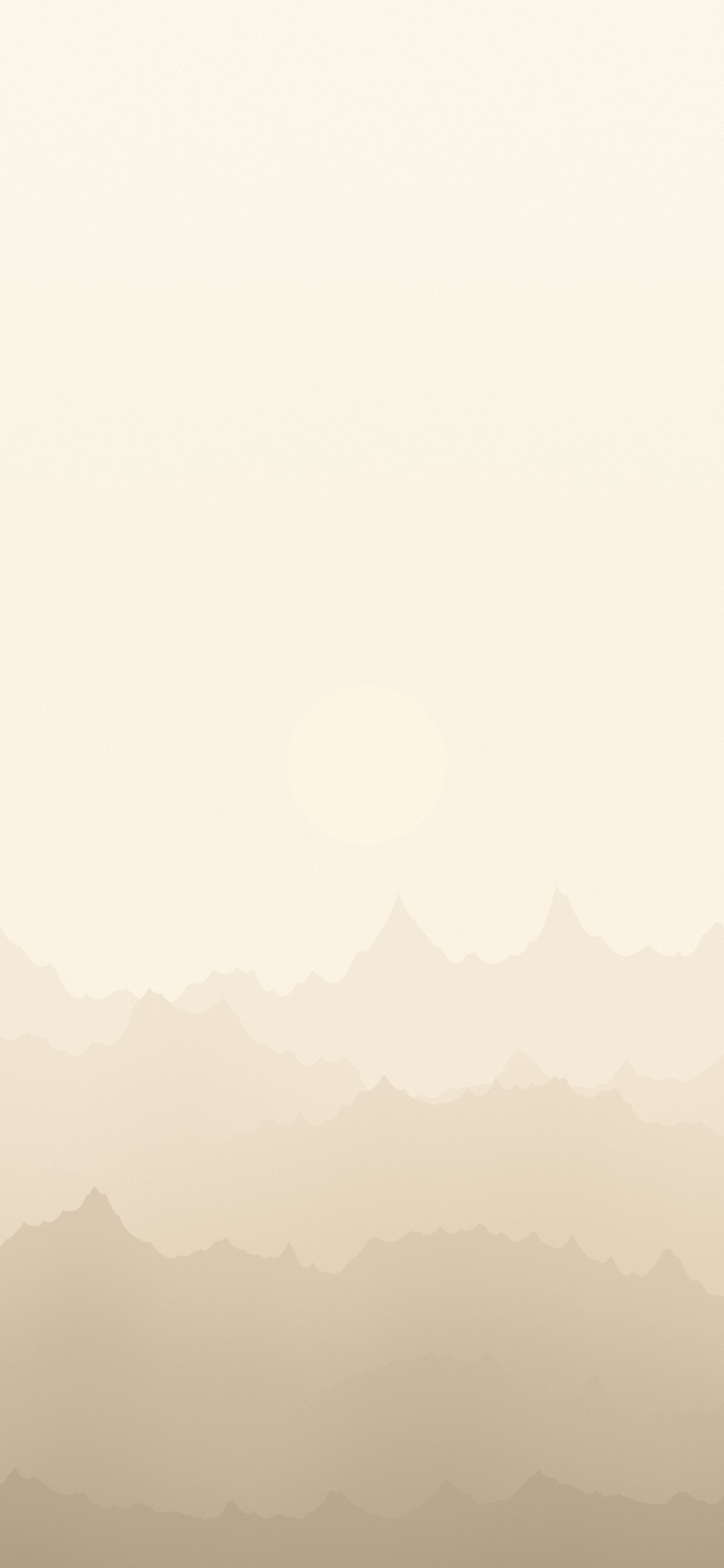 Beige and Cream Minimalist Mountain Landscape wallpaper for iPhone and Android