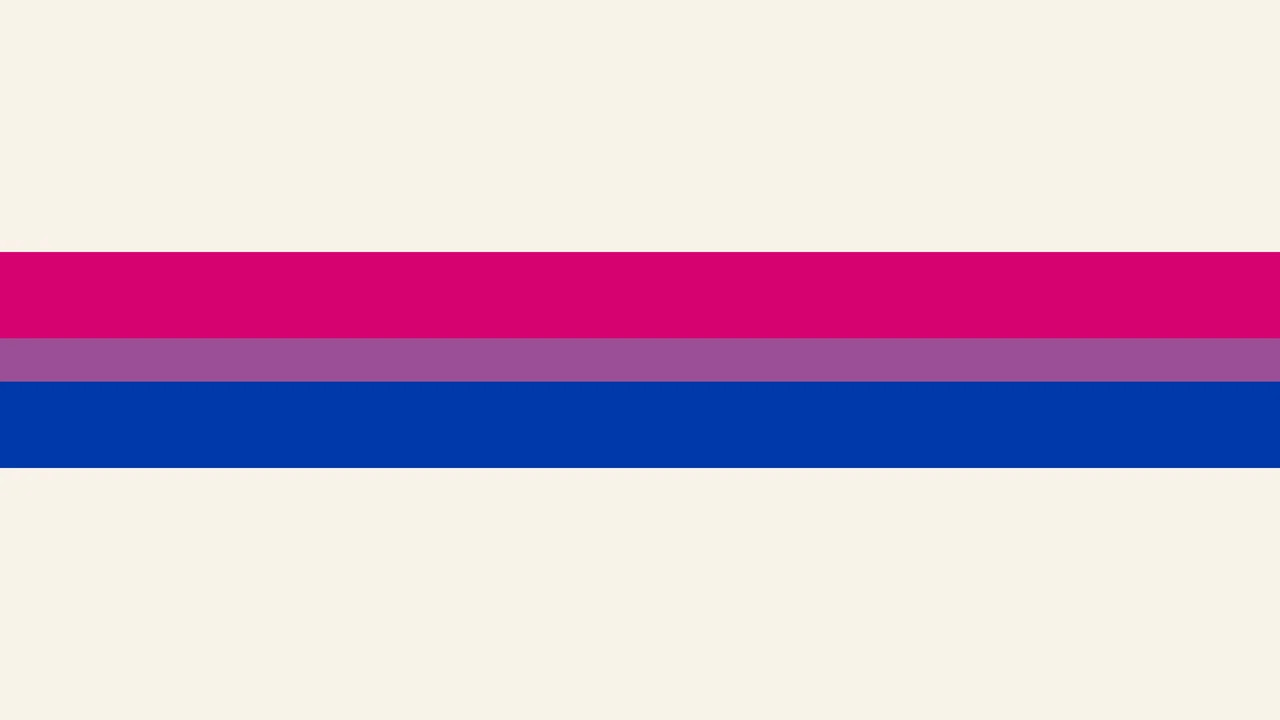 Bisexual Minimalist Pride Stripe desktop wallpaper in 4K