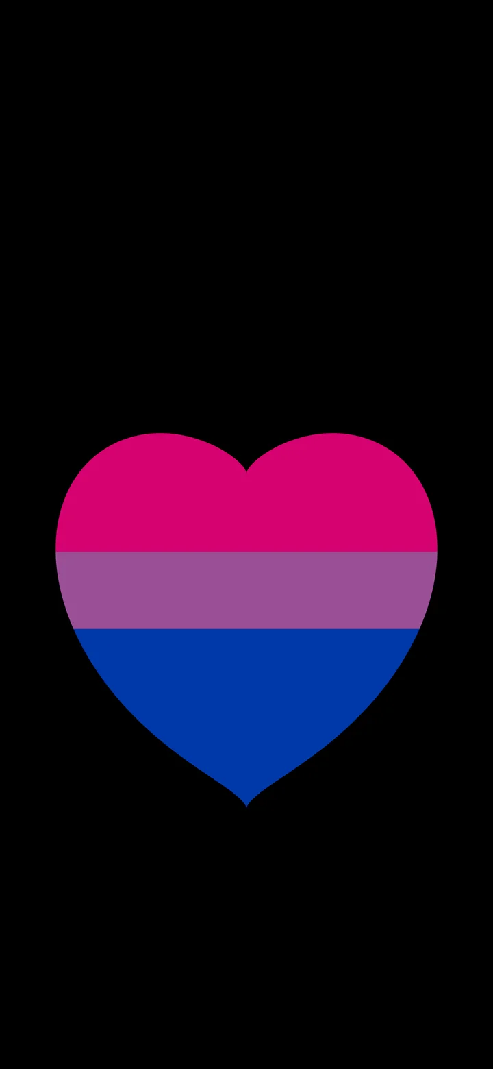 Bisexual Pride Heart wallpaper for iPhone and Android
