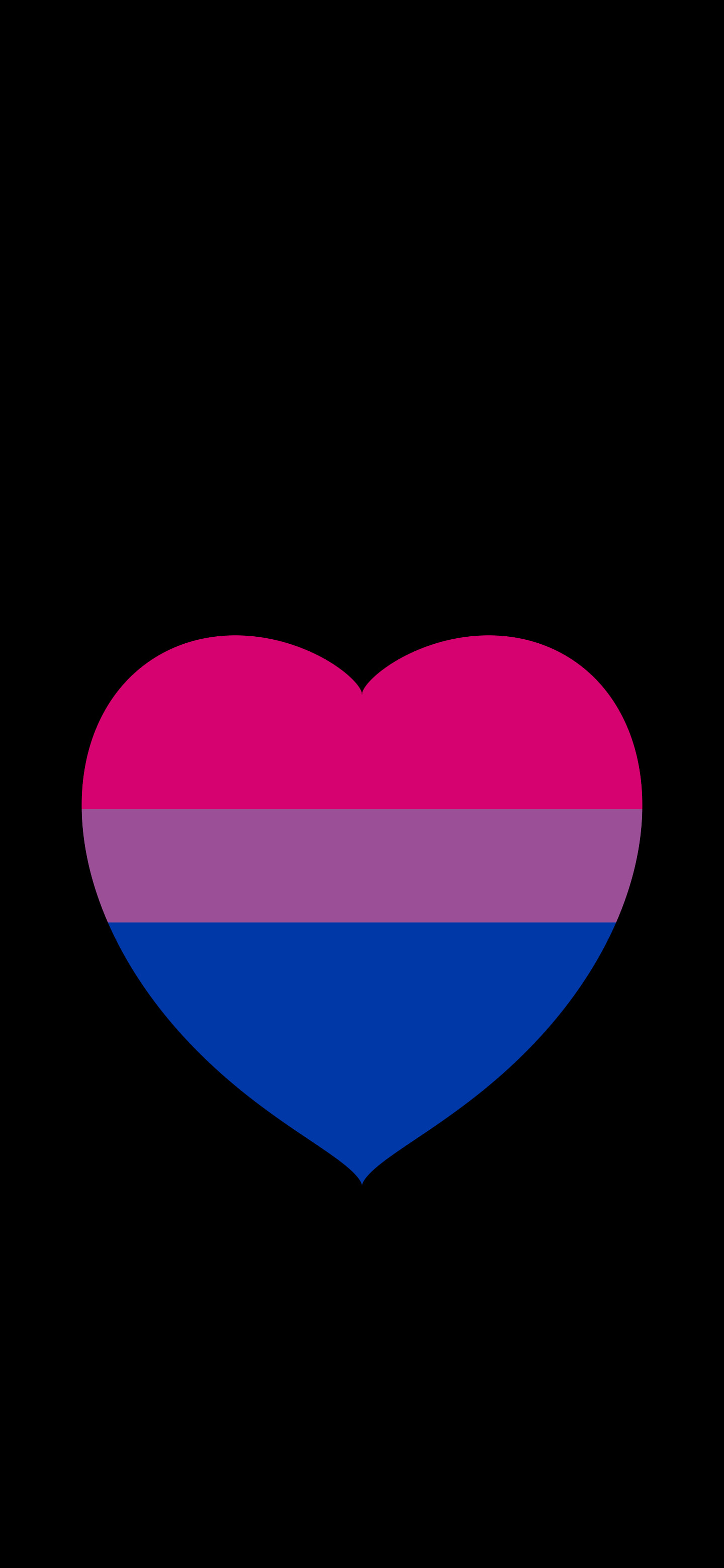 Bisexual Pride Heart wallpaper for iPhone and Android