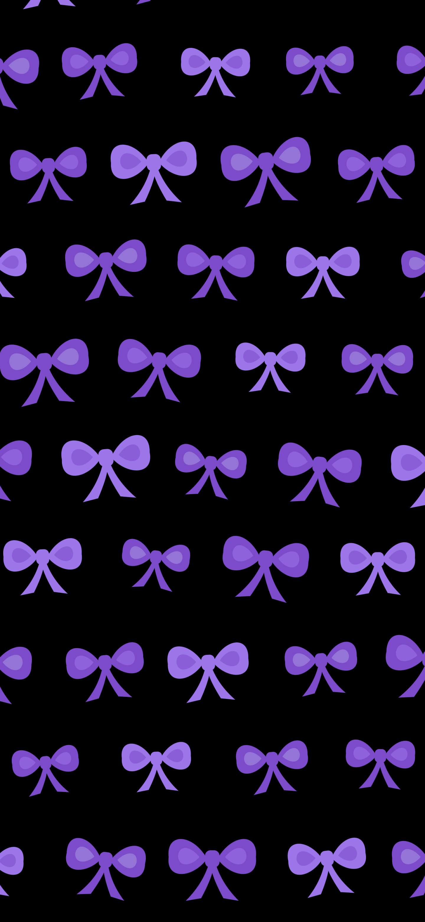Black and Purple Bow Pattern wallpaper for iPhone and Android