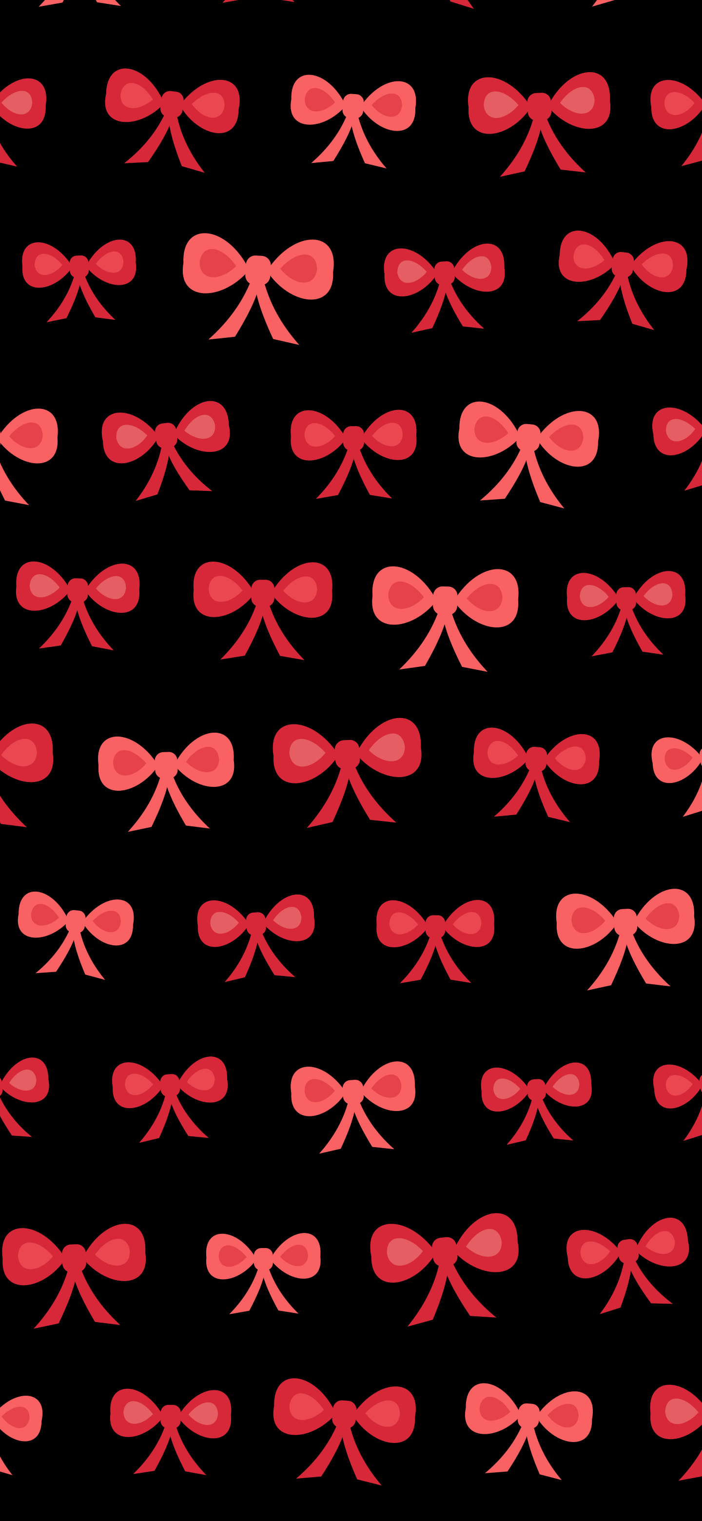 Black and Red Bow Pattern wallpaper for iPhone and Android