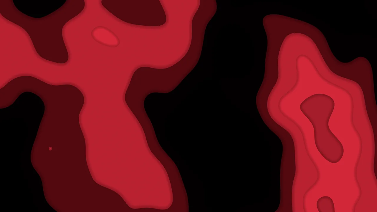 Black and Red Layered Topographic desktop wallpaper in 4K