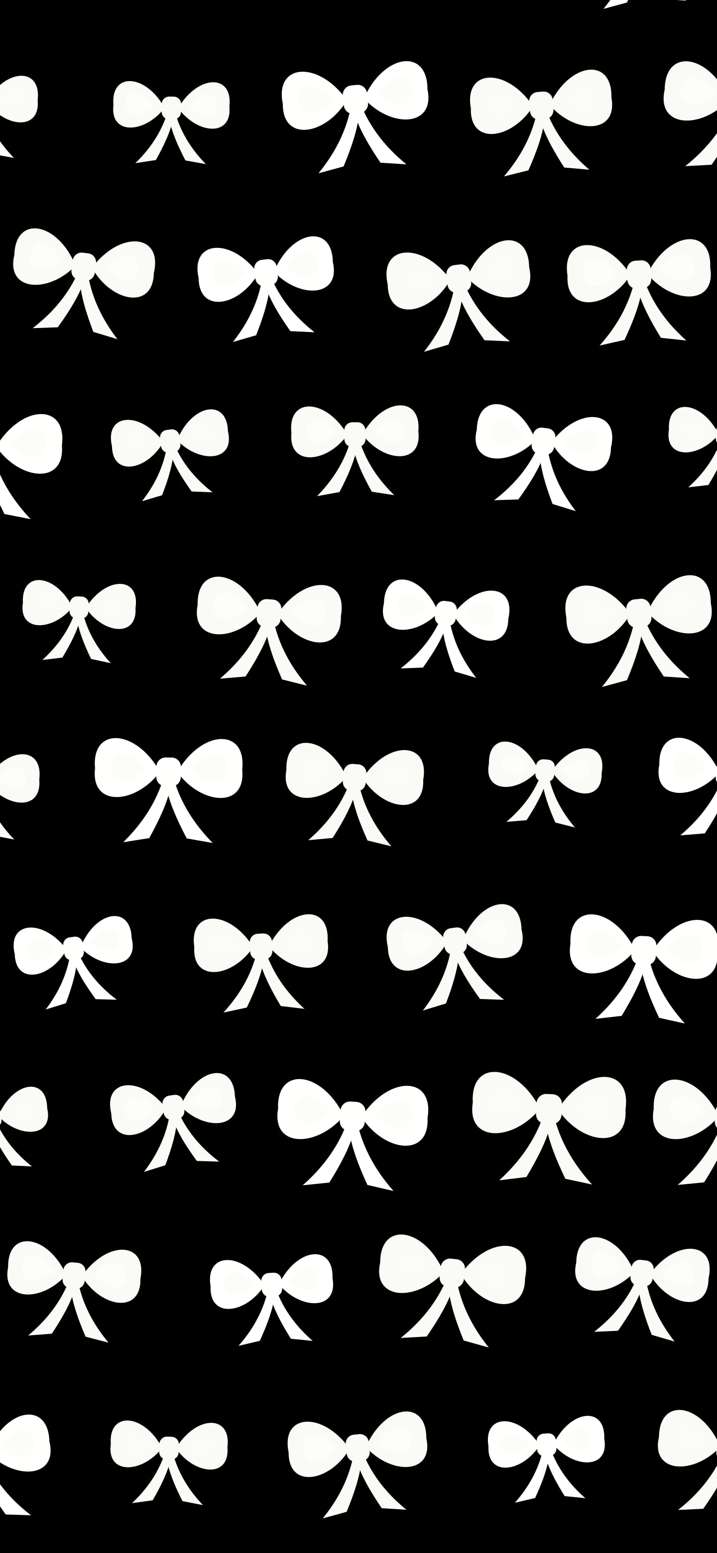 Black and White Bow Pattern wallpaper for iPhone and Android