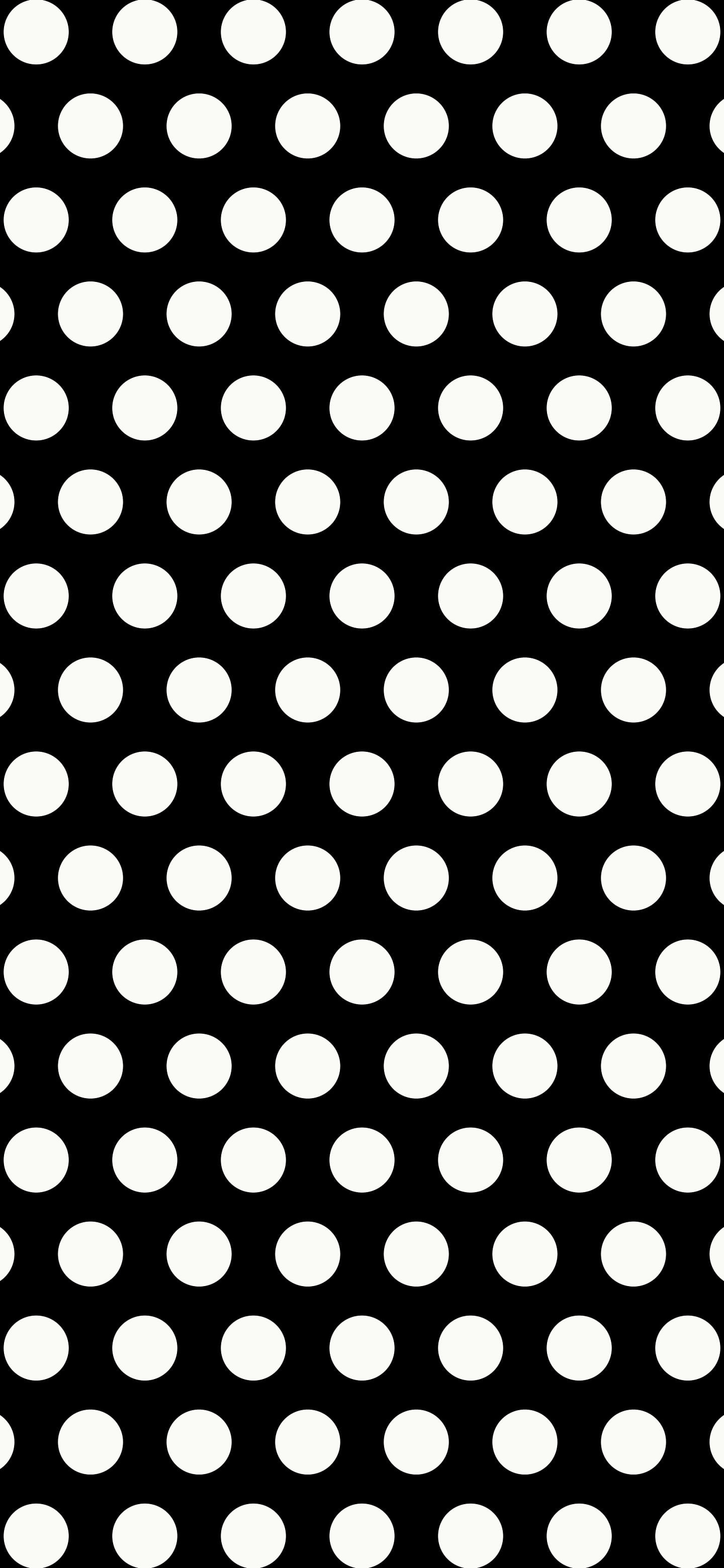 Black and White Polka Dot wallpaper for iPhone and Android