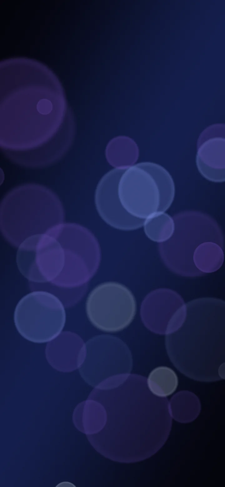 Black, Blue and Purple Bokeh Lights wallpaper for iPhone and Android