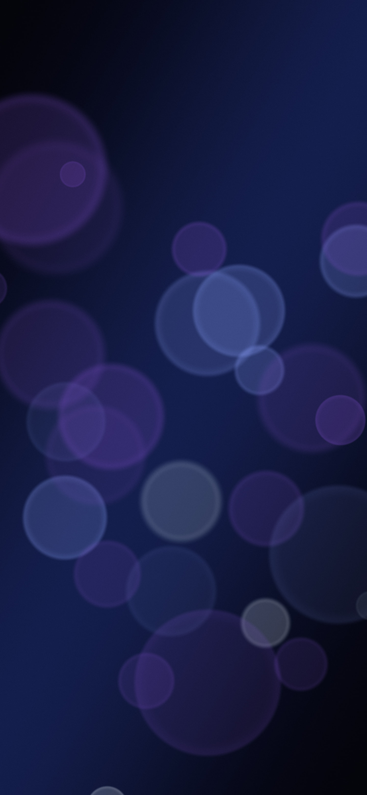 Black, Blue and Purple Bokeh Lights wallpaper for iPhone and Android