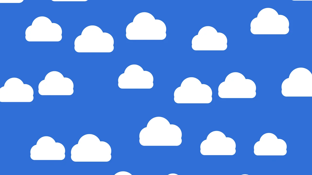 Blue Cloud Pattern desktop wallpaper in 4K
