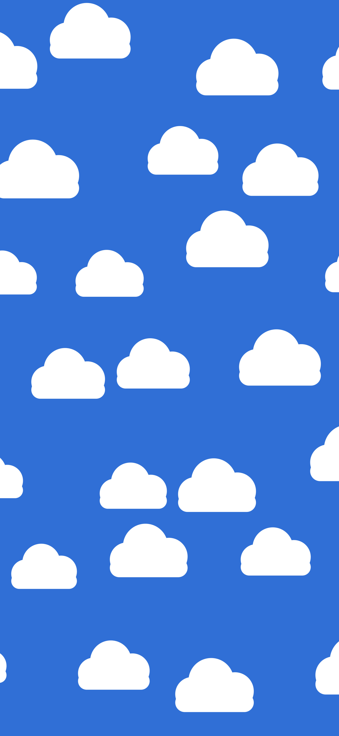 Blue Cloud Pattern wallpaper for iPhone and Android