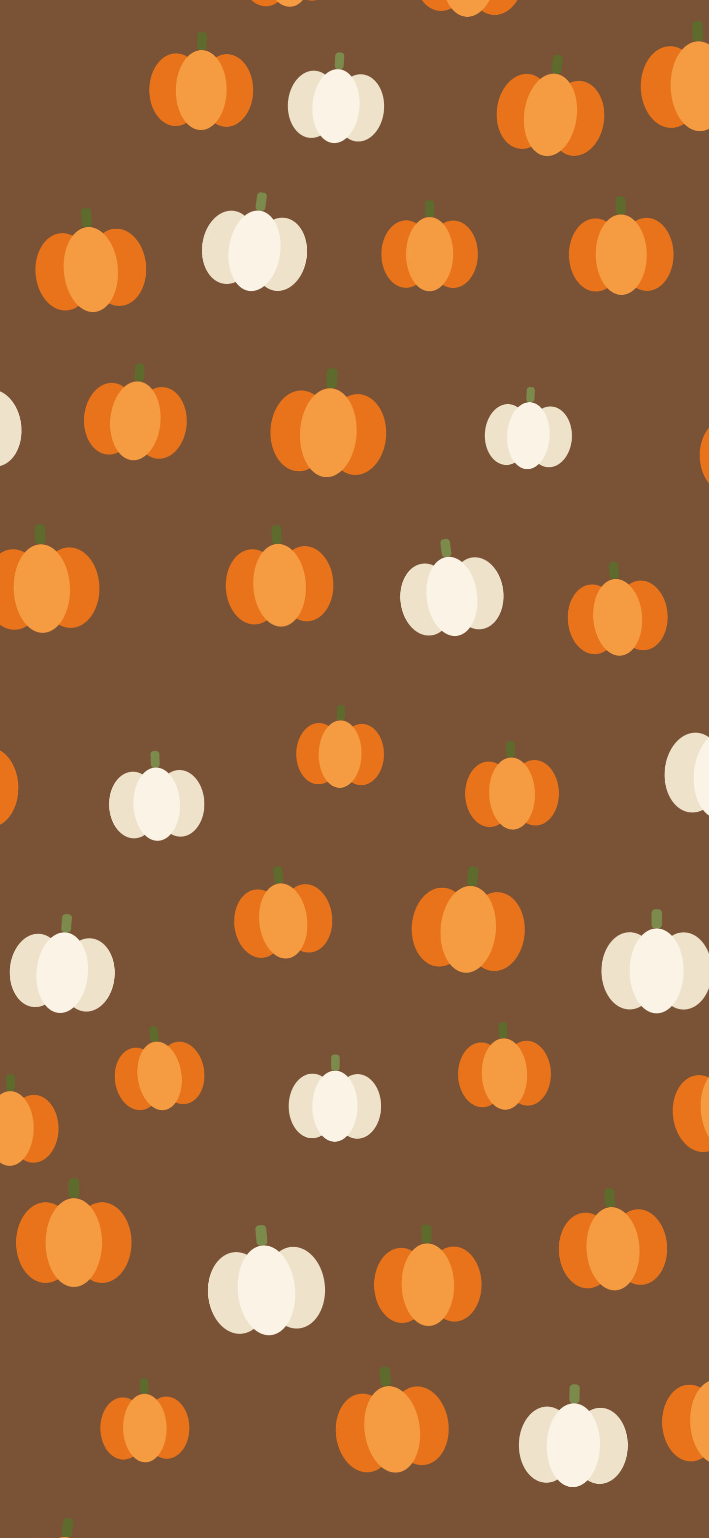 Brown Pumpkin Pattern wallpaper for iPhone and Android