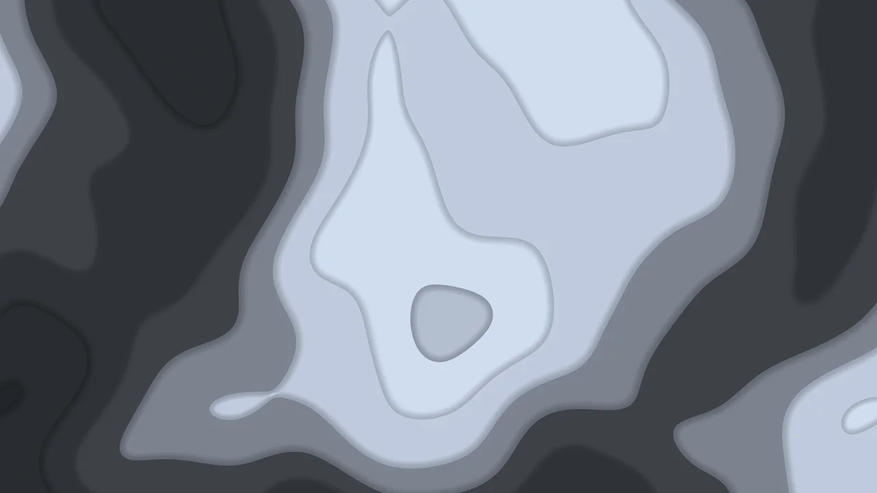 Charcoal and Ivory Layered Topographic desktop wallpaper in 4K