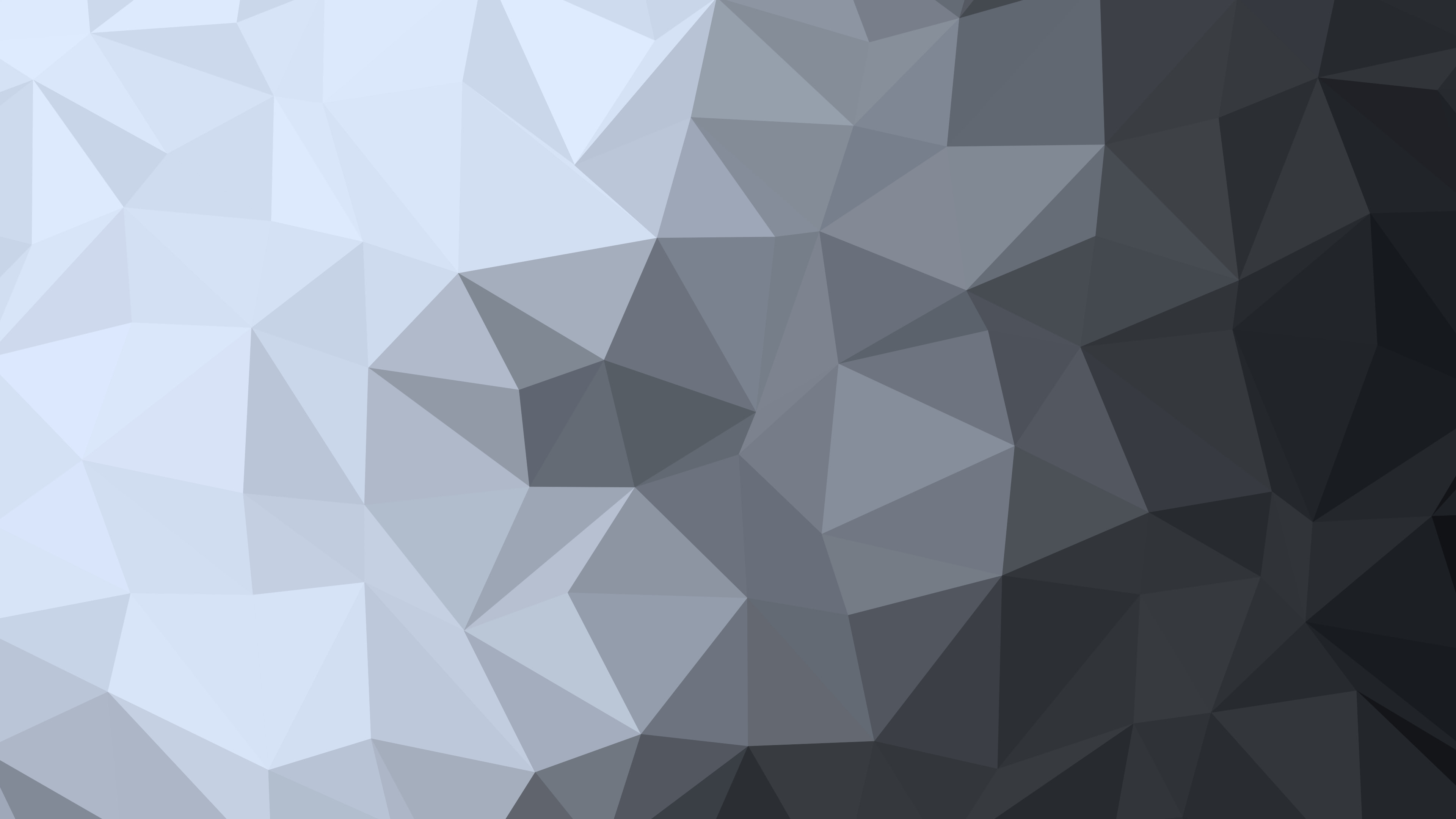 Charcoal and Ivory Low Poly desktop wallpaper in 4K