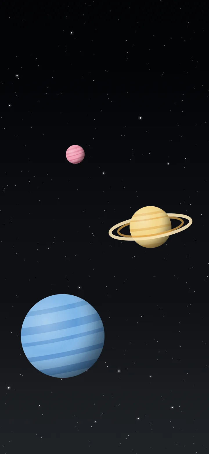 Charcoal Planets wallpaper for iPhone and Android
