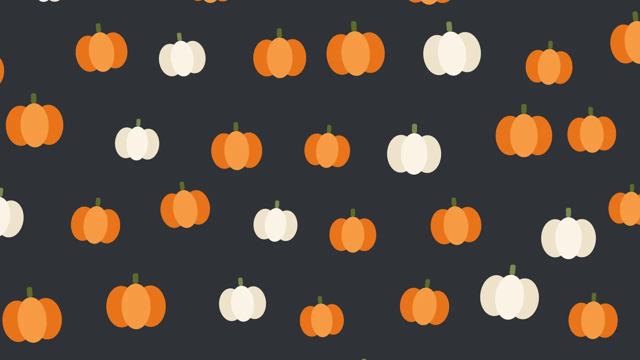 Charcoal Pumpkin Pattern desktop wallpaper in 4K