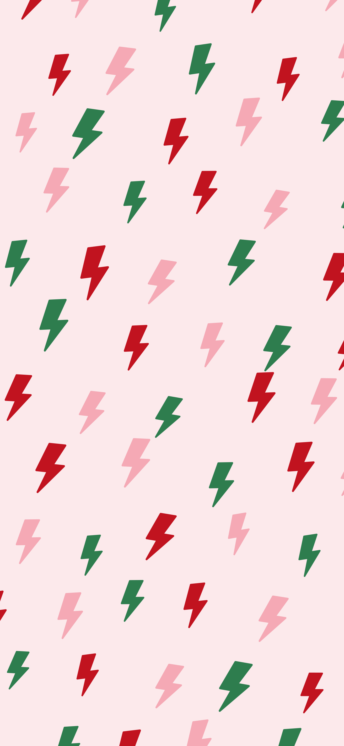 Cherry Red Lightning Bolt Pattern wallpaper for iPhone and Android