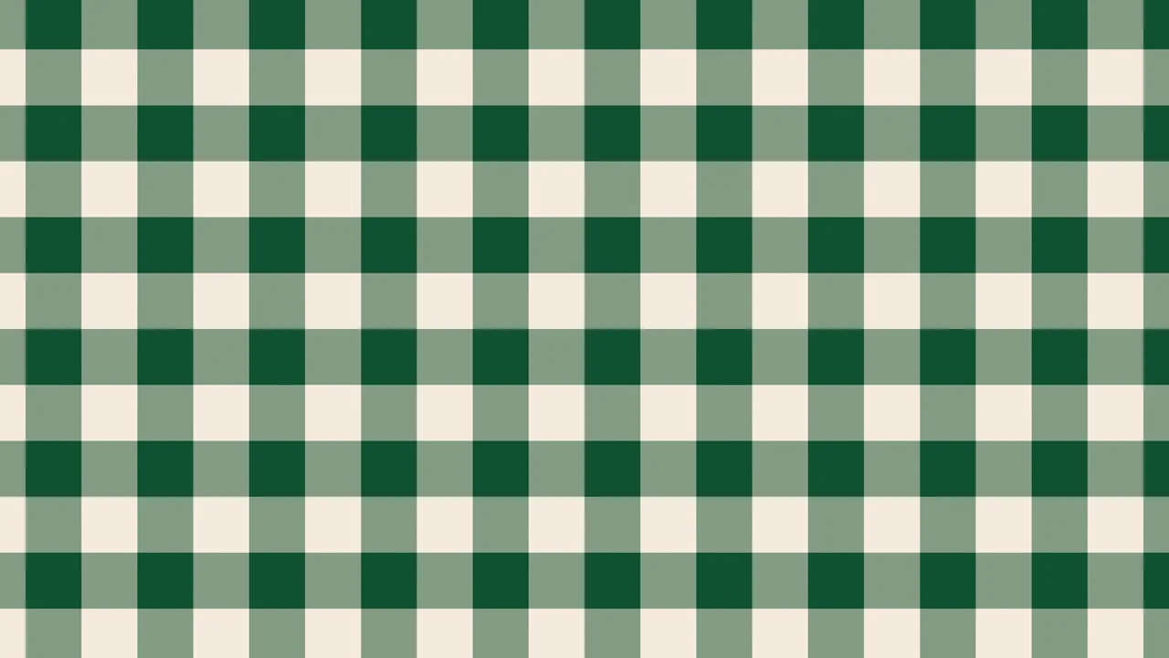 Christmas Green Gingham desktop wallpaper in 4K