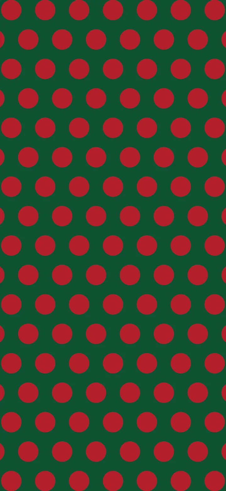 Christmas Green Polka Dot wallpaper for iPhone and Android