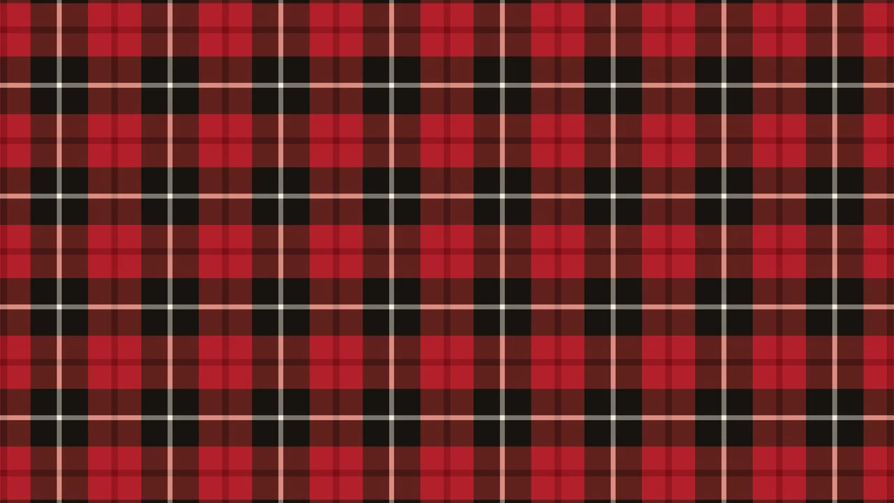 Christmas Red and Black Tartan Plaid desktop wallpaper in 4K