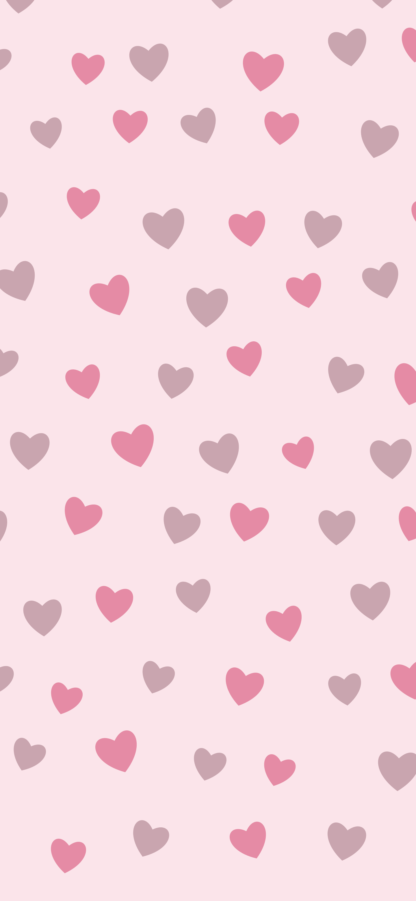 Coquette Pink Heart Pattern wallpaper for iPhone and Android