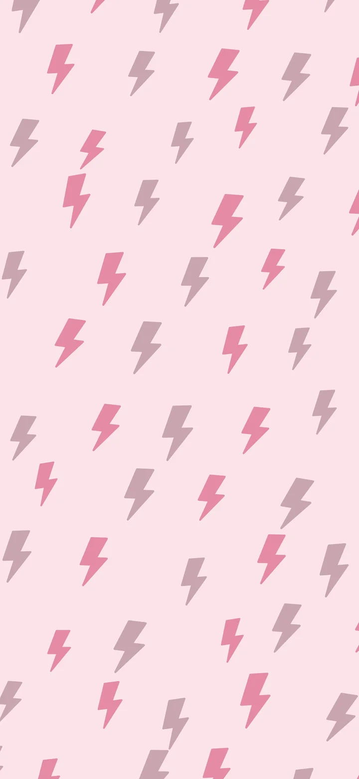 Coquette Pink Lightning Bolt Pattern wallpaper for iPhone and Android