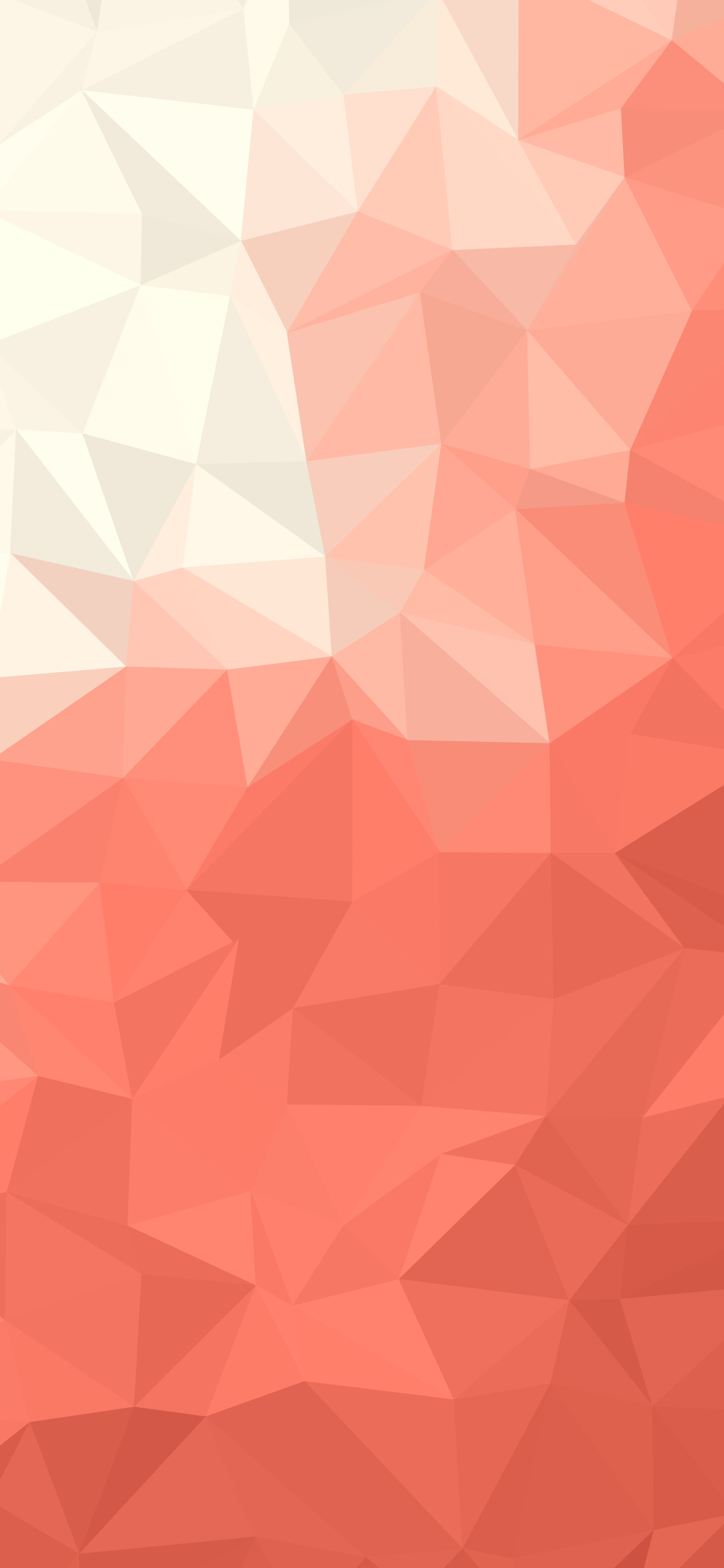 Coral and Cream Low Poly wallpaper for iPhone and Android