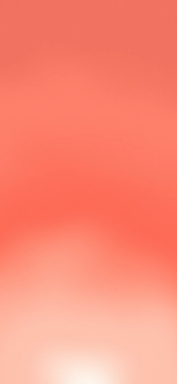 Coral and Cream Sunrise Aura Gradient wallpaper for iPhone and Android