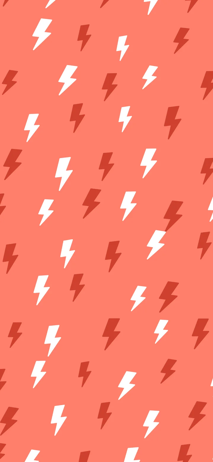 Coral Lightning Bolt Pattern wallpaper for iPhone and Android