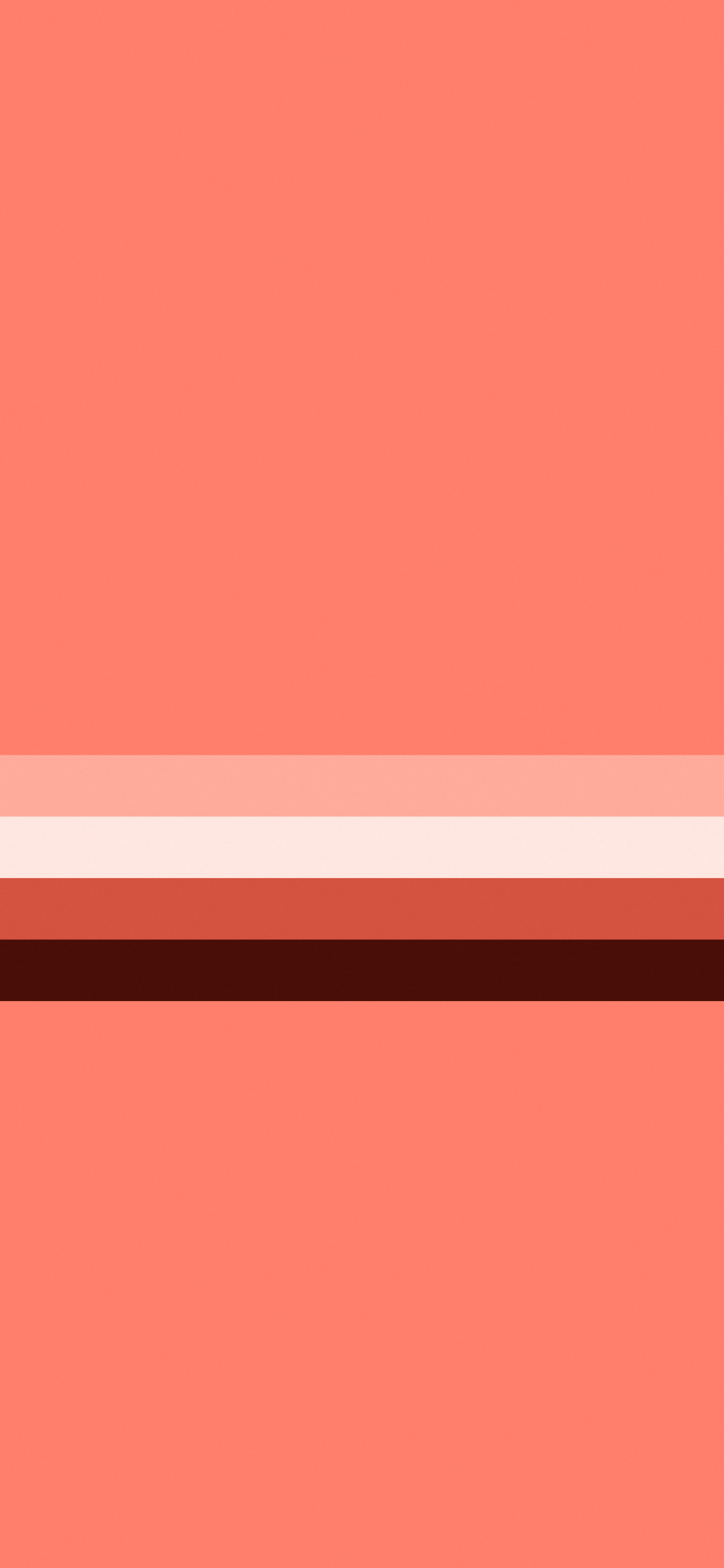 Coral Retro Stripe wallpaper for iPhone and Android