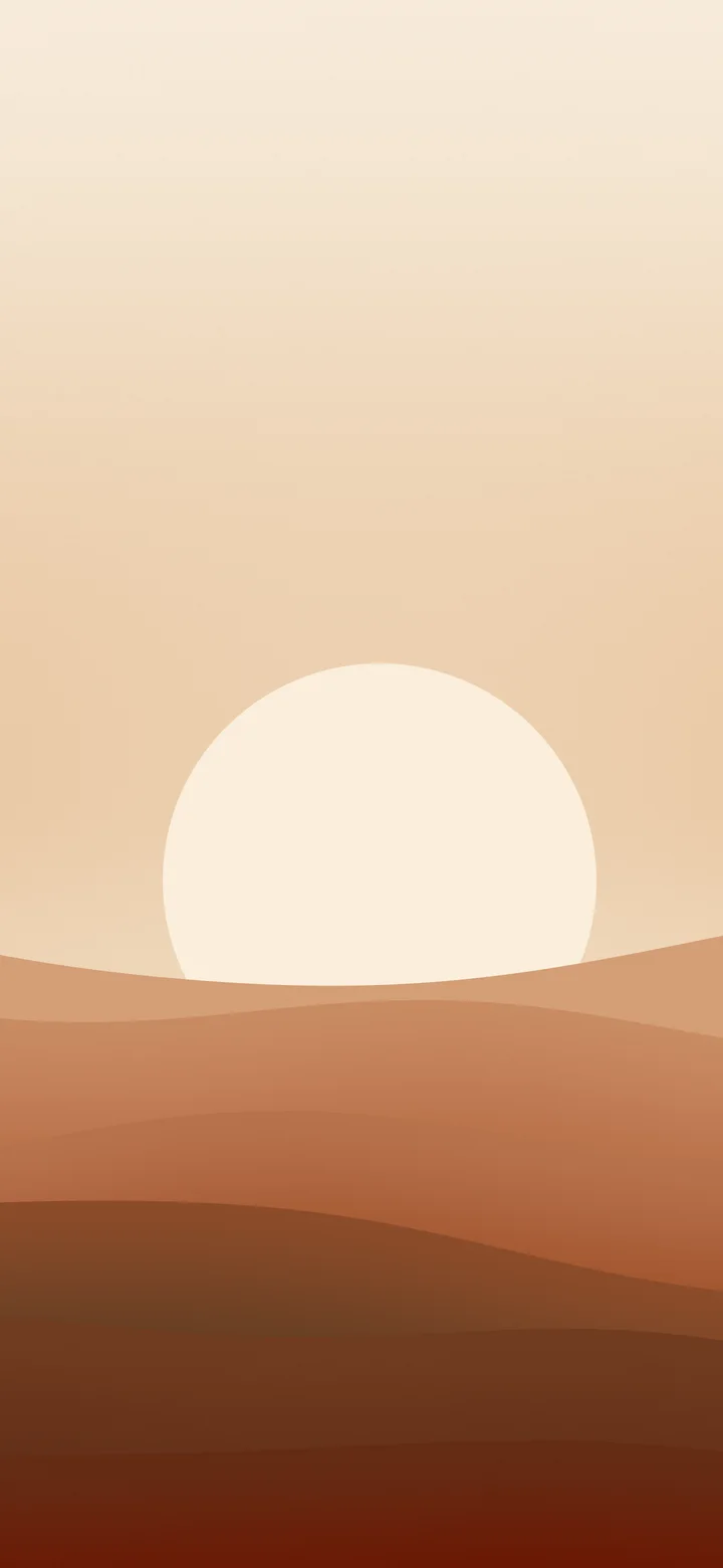 Cozy Fall Minimalist Sunset Hills wallpaper for iPhone and Android