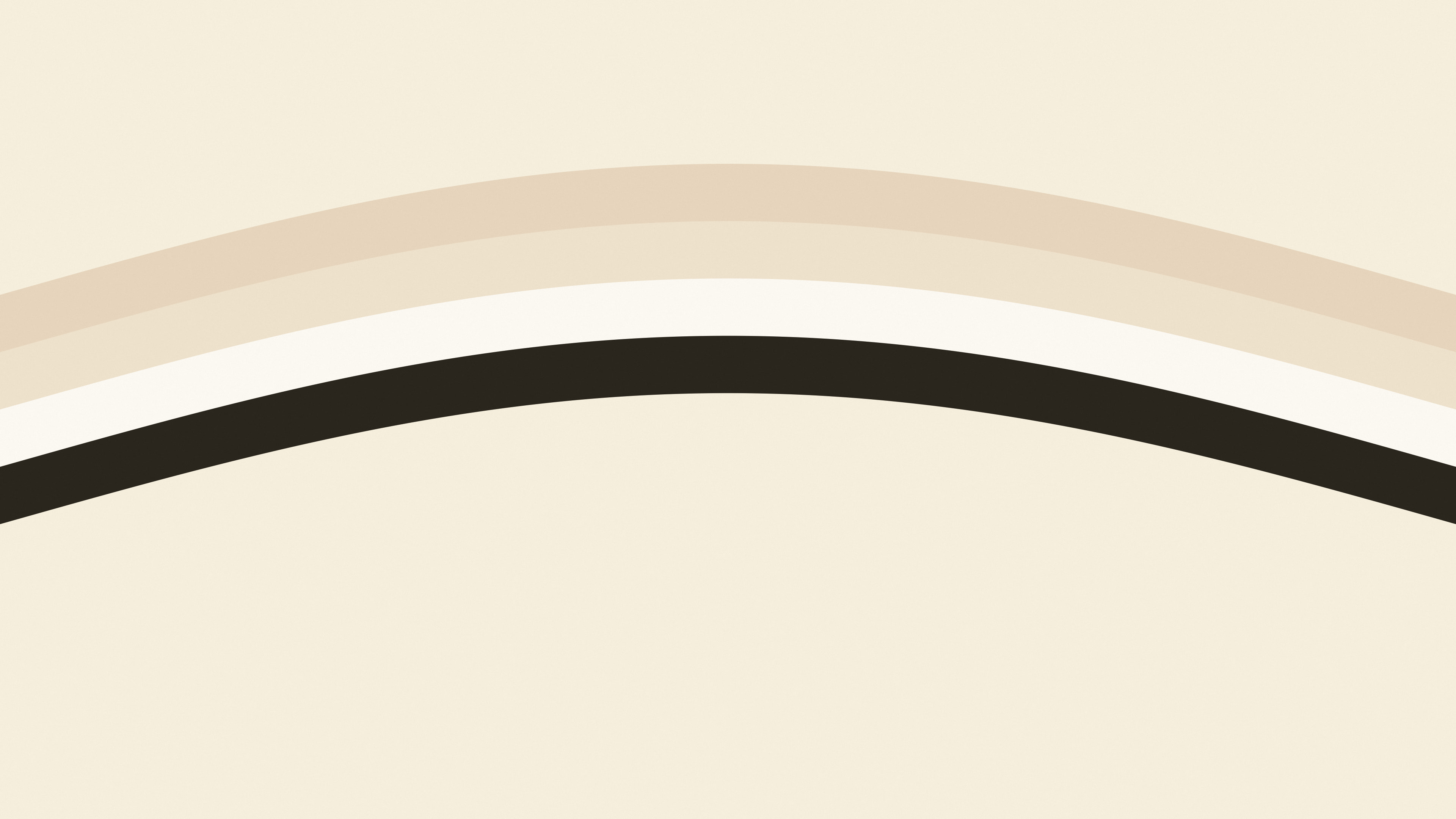 Cream and Beige Retro Stripe desktop wallpaper in 4K
