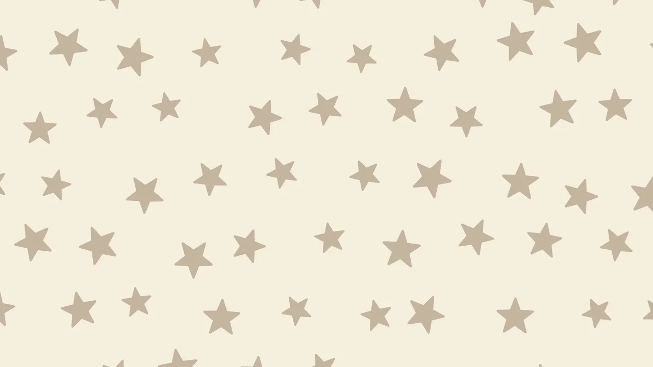 Cream and Beige Star Pattern desktop wallpaper in 4K