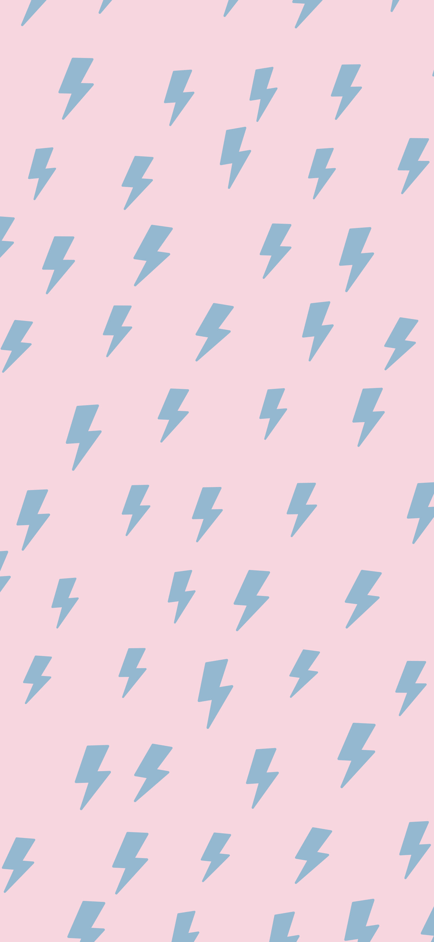 Danish Pastel Lightning Bolt Pattern wallpaper for iPhone and Android