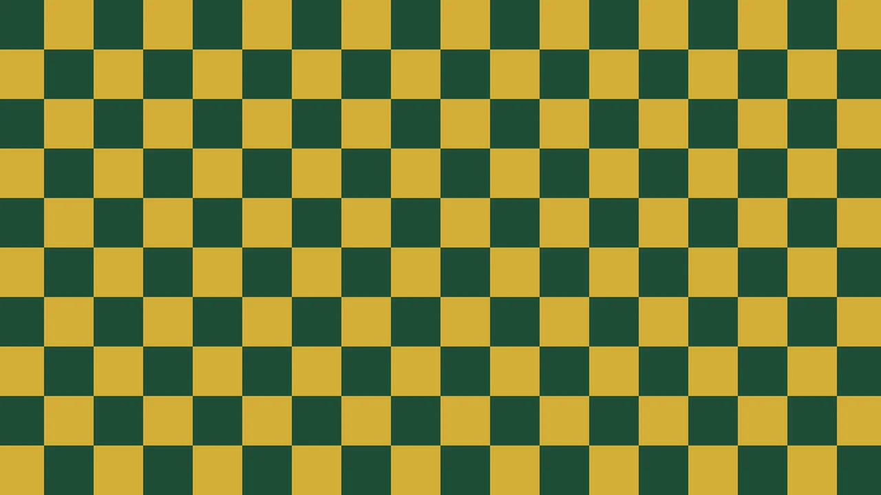 Dark Green and Gold Small Checkered desktop wallpaper in 4K