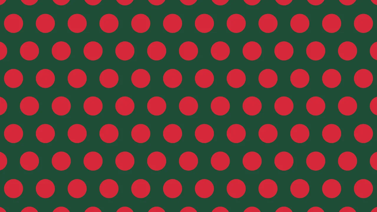 Dark Green and Red Polka Dot desktop wallpaper in 4K