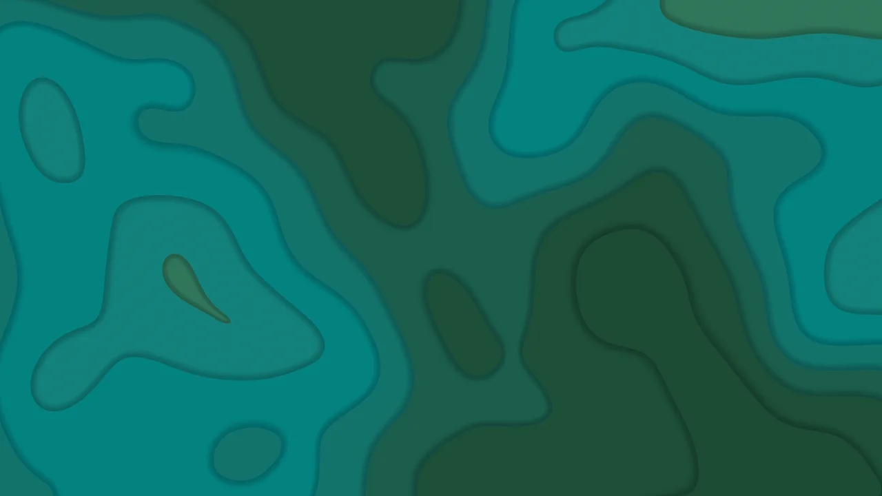 Dark Green Layered Topographic desktop wallpaper in 4K