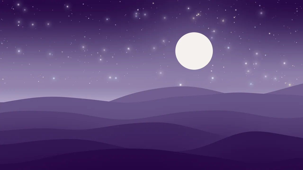 Dark Purple and Ivory Minimalist Desert Dunes desktop wallpaper in 4K
