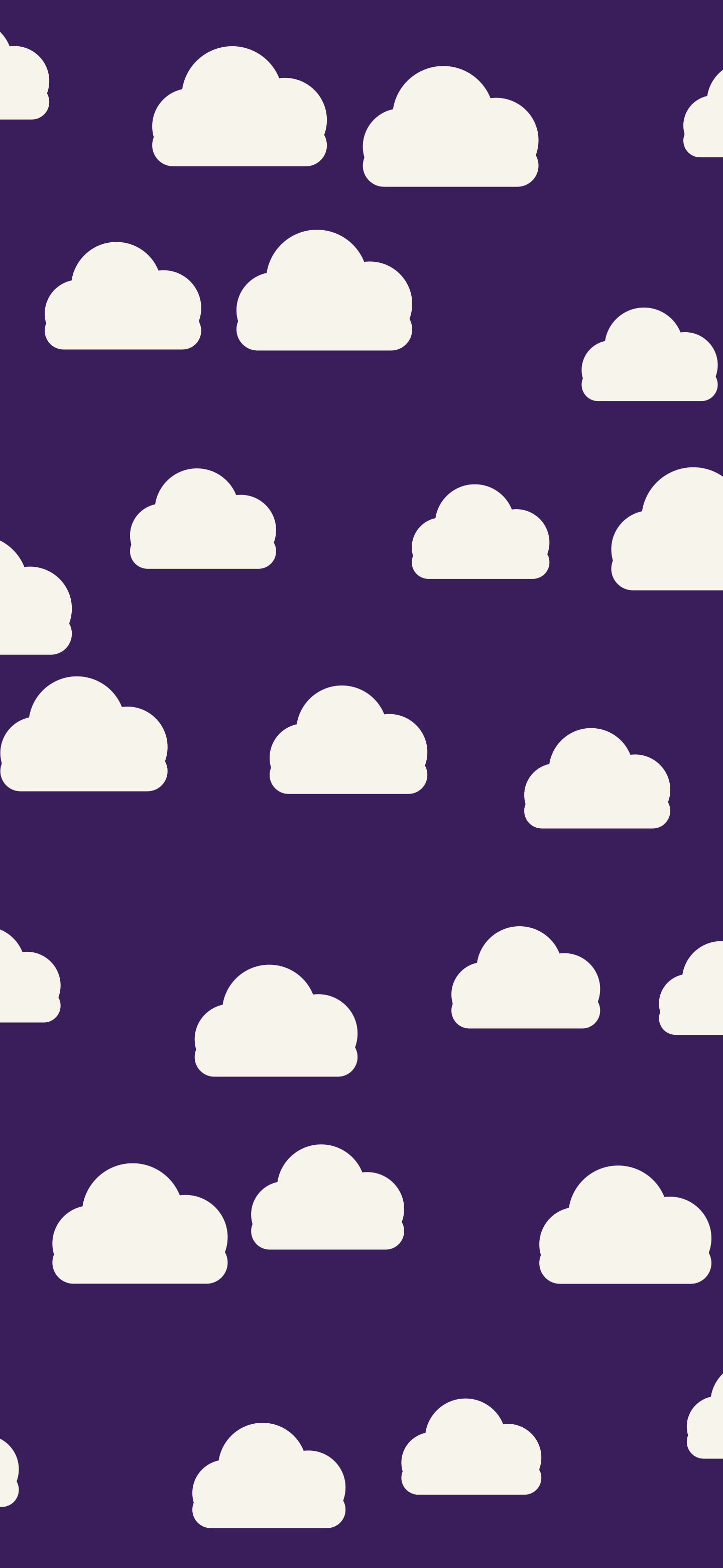 Dark Purple Cloud Pattern wallpaper for iPhone and Android