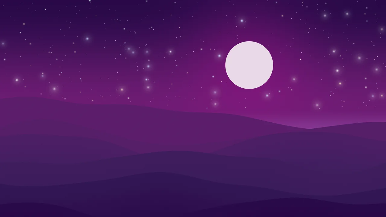 Dark Purple Minimalist Desert Dunes desktop wallpaper in 4K