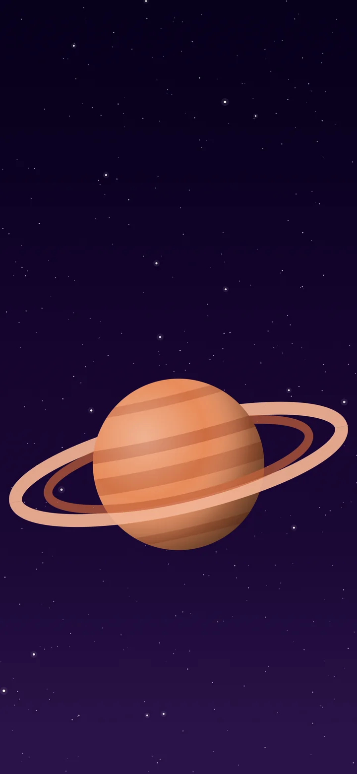 Dark Purple Ringed Planet wallpaper for iPhone and Android