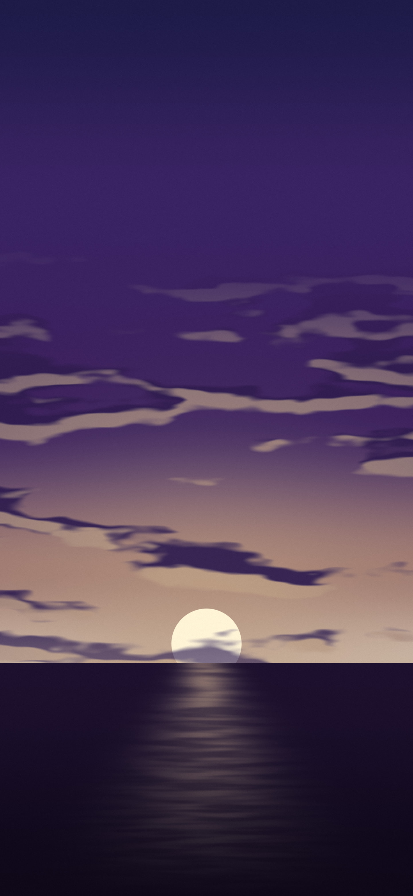 Dark Purple Sunset Sky wallpaper for iPhone and Android