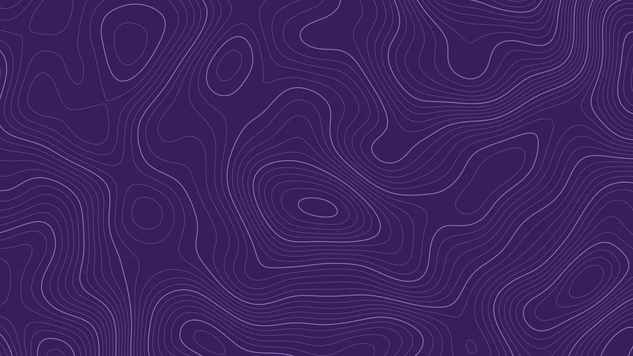 Dark Purple Topographic Line desktop wallpaper in 4K