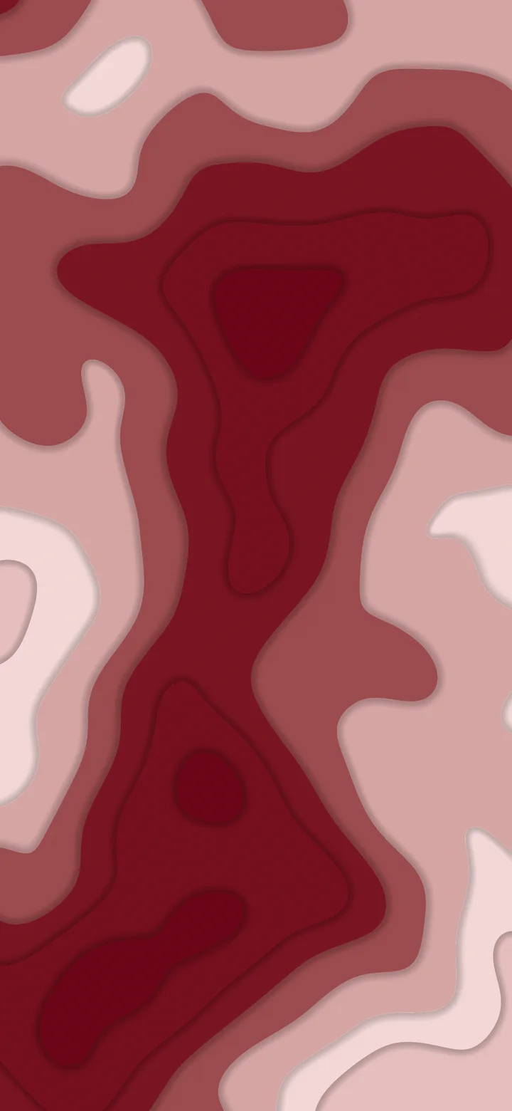 Dark Red and Ivory Layered Topographic wallpaper for iPhone and Android