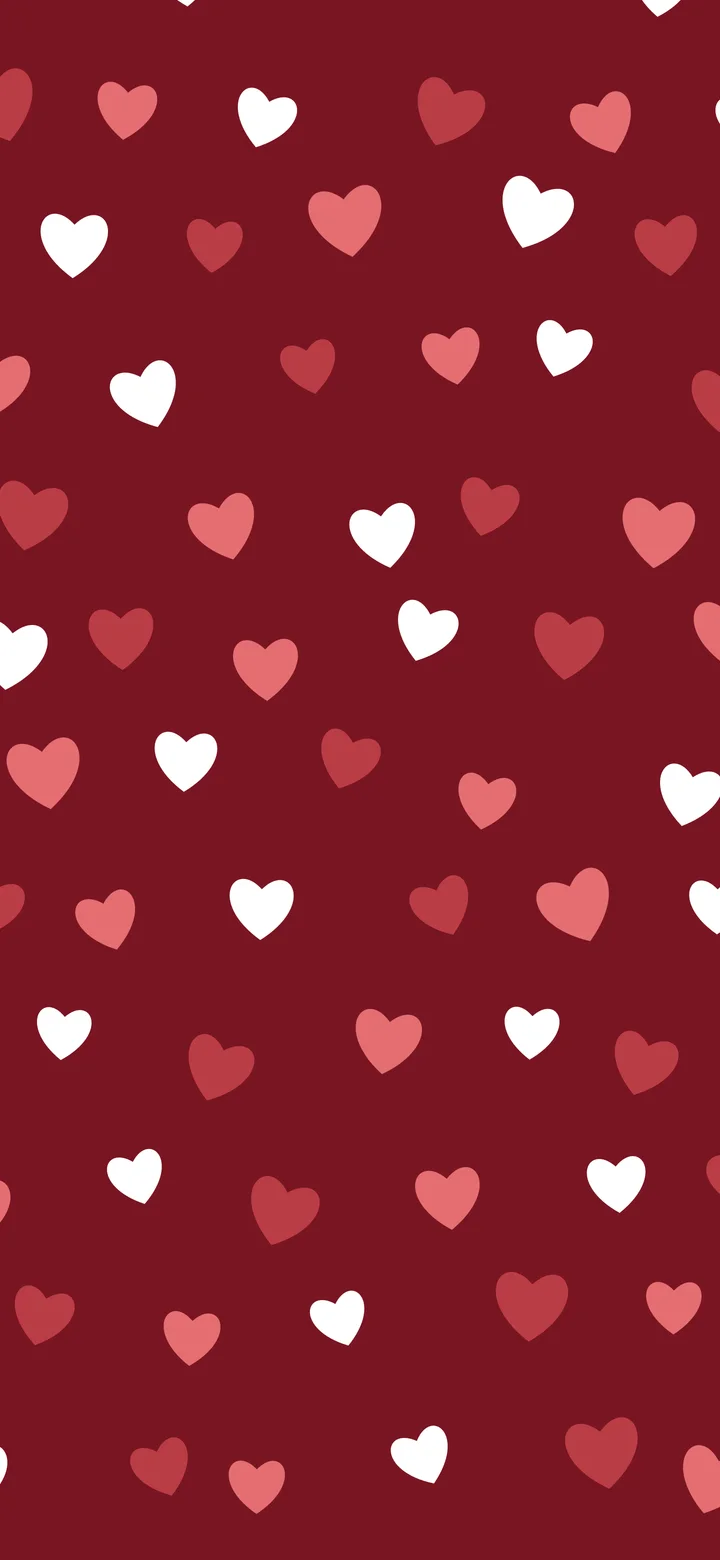 Dark Red Heart Pattern wallpaper for iPhone and Android