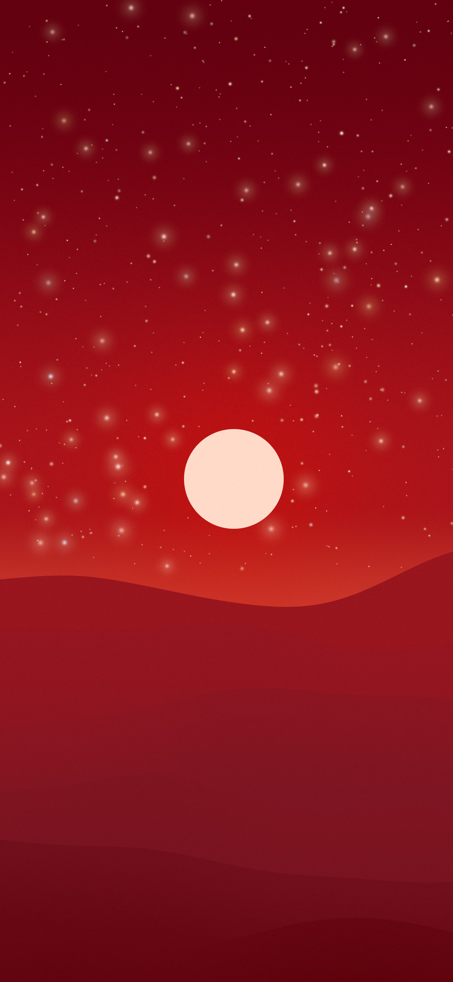 Dark Red Minimalist Desert Dunes wallpaper for iPhone and Android