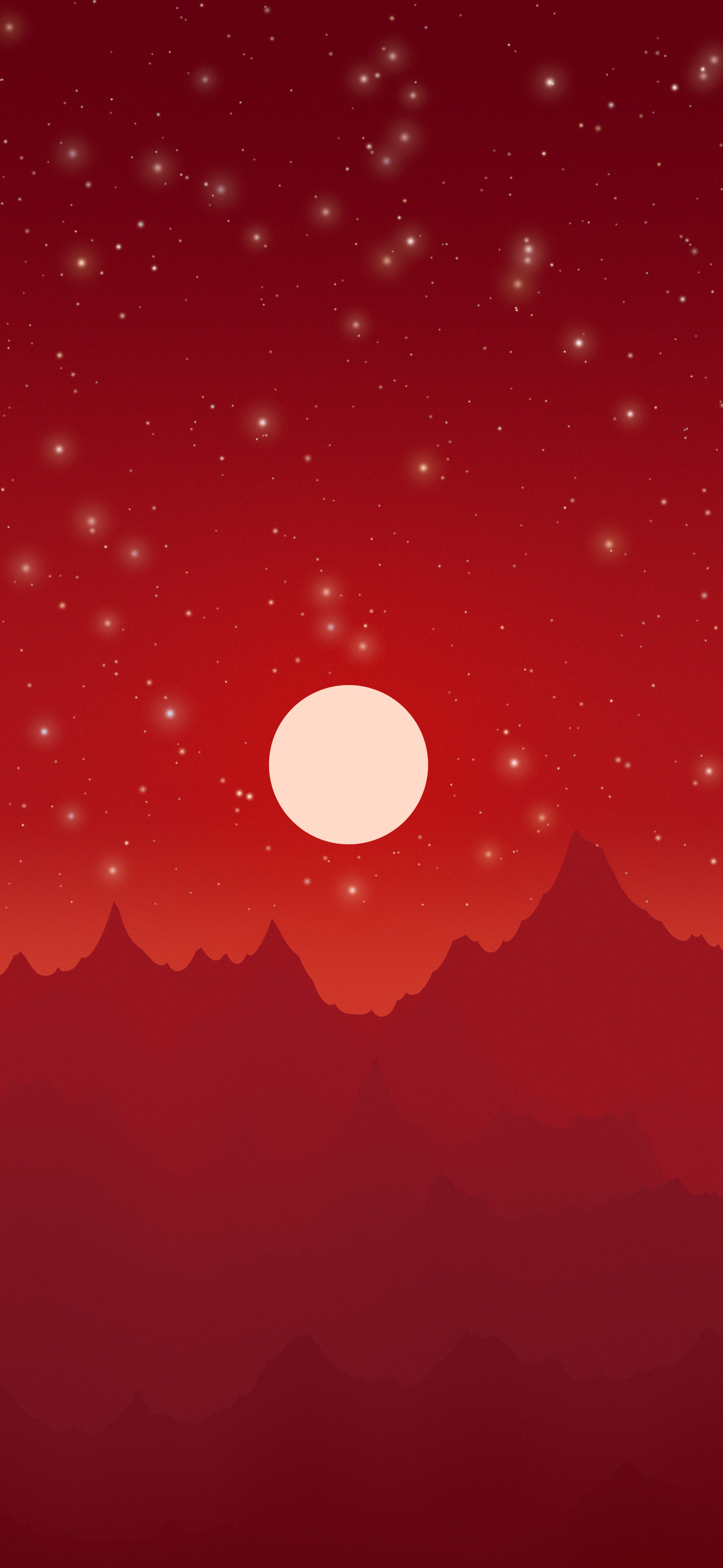 Dark Red Minimalist Mountain Landscape wallpaper for iPhone and Android