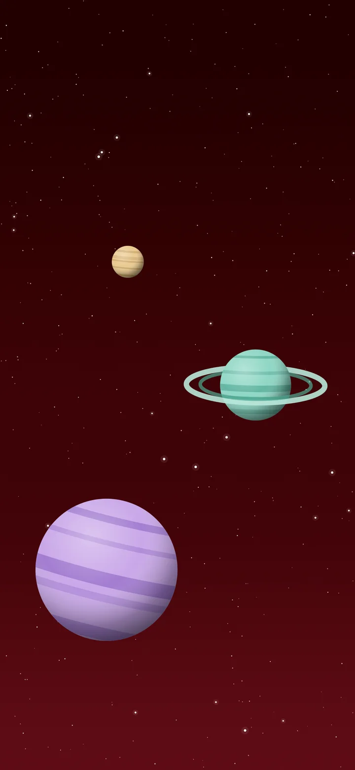 Dark Red Planets wallpaper for iPhone and Android
